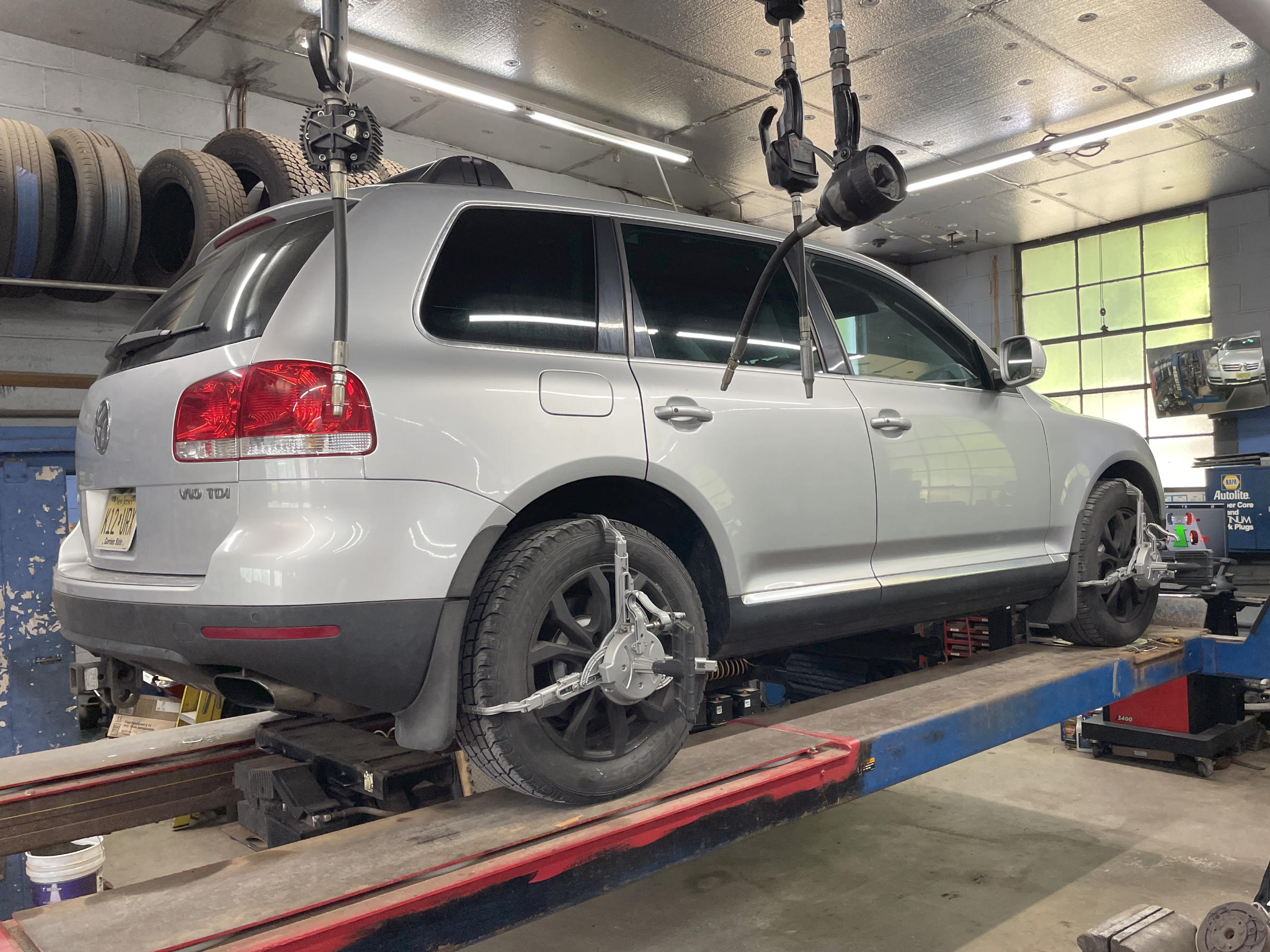 Volkswagen during alignment